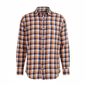 Banana Republic Men's Long-Sleeved Button-Down Shirt Roll Tab Sleeve XL Plaid